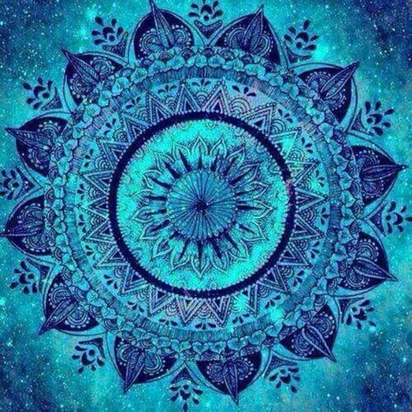 Alluring Blue Mandala Art
