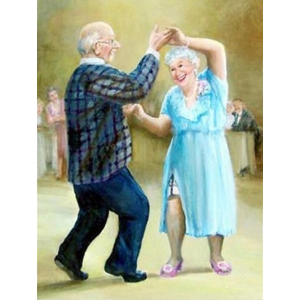 Old Couple Dancing - Best Painting Kit