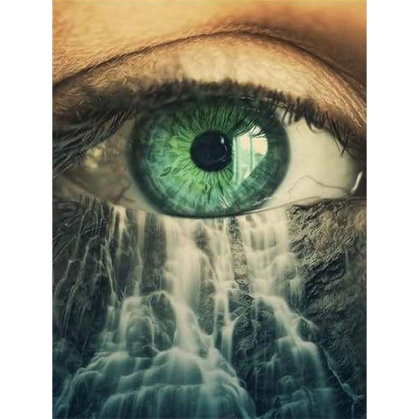 Green Smokey Eye - Diamond Painting