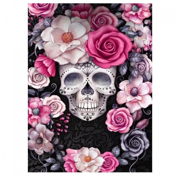 Roses & Skull Diamond Dotz Painting