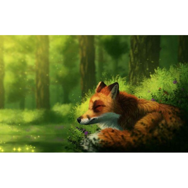 Sleeping Fox - Best Diamond Painting Kit