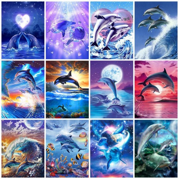 Beautiful Dolphin - Best Diamond Art Kits