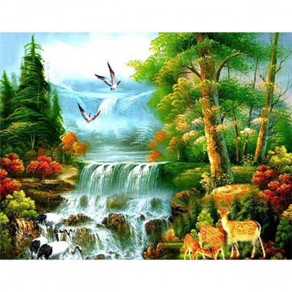 Heaven Waterfall Scene - Best Diamond Art