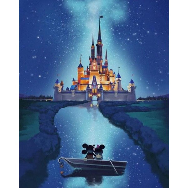 Disney Castle - Mickey & Minnie - Diamond Art Kit