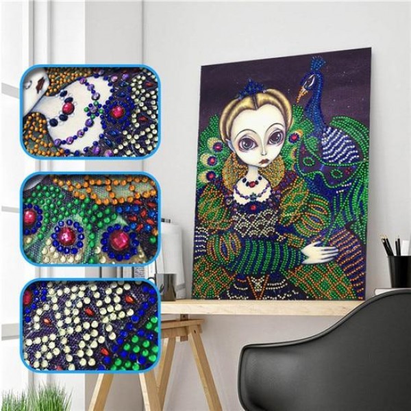 Peacock Queen Special Diamond Painting