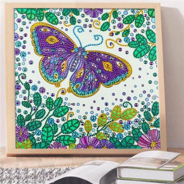 Purple Butterfly Special Diamond Painting