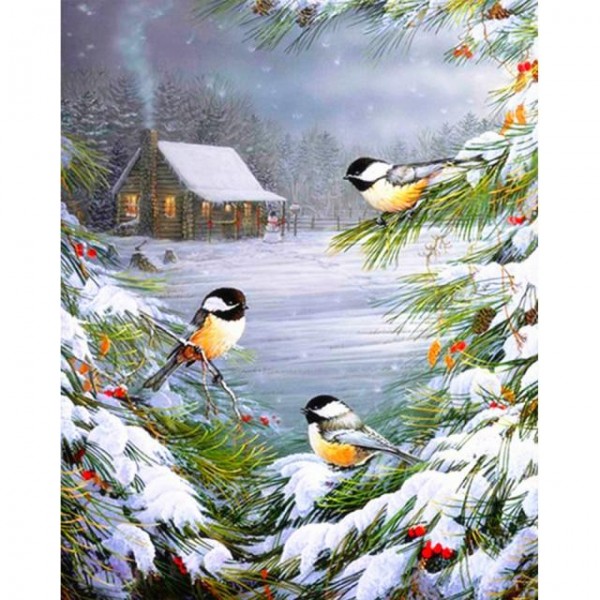 Birds Winter - Best Diamond Painting Kit