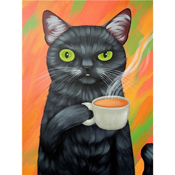 Mr. Tea Cat - 5D Diamond Art