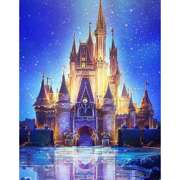 Disney World Castle - 5D Diamond Painting Kit