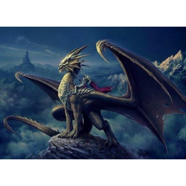 Demon Dragon - Paint by Diamond Kit