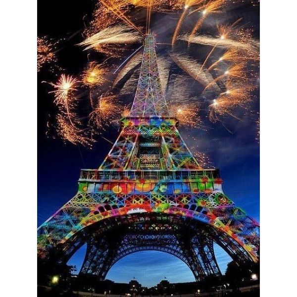 Colorful Eiffel Tower - Best Diamond Painting Kits