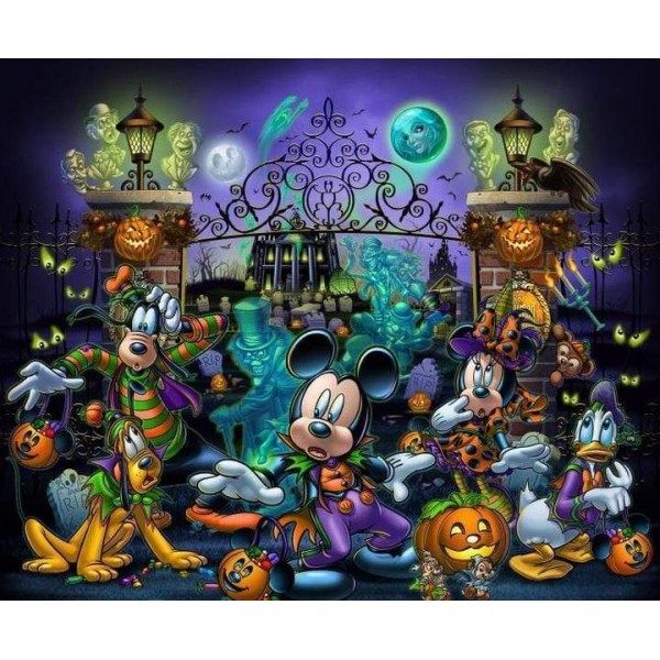 Halloween And Mickey Mouse - 5D Diamond Painting