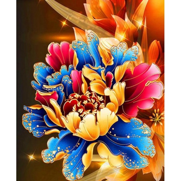 Multi Color Flower Diamond Painting