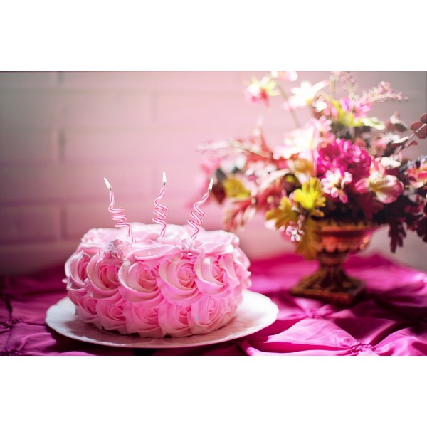 Pink Roses Cakes - 5D Diamond Painting