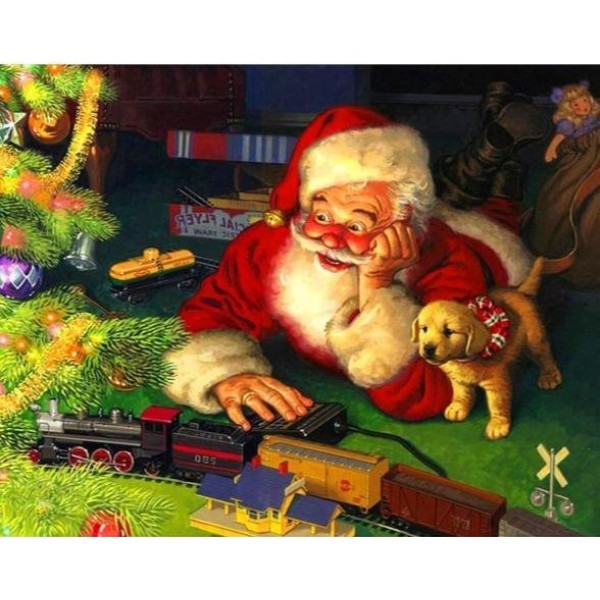 Santa Claus Playing - 5D Diamond Art