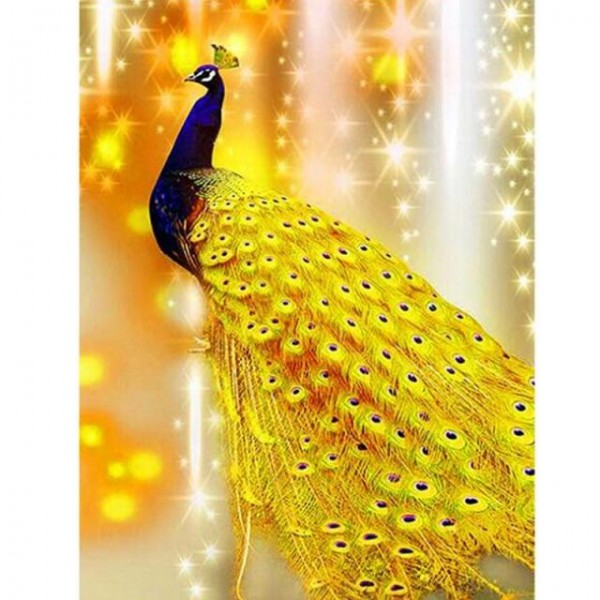 Golden Peacock - Best Diamond Painting Kit