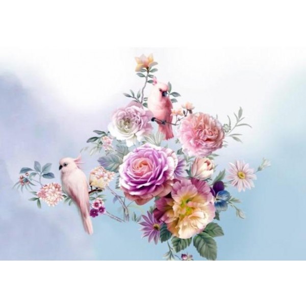 Sweet Birds Couple & Flowers