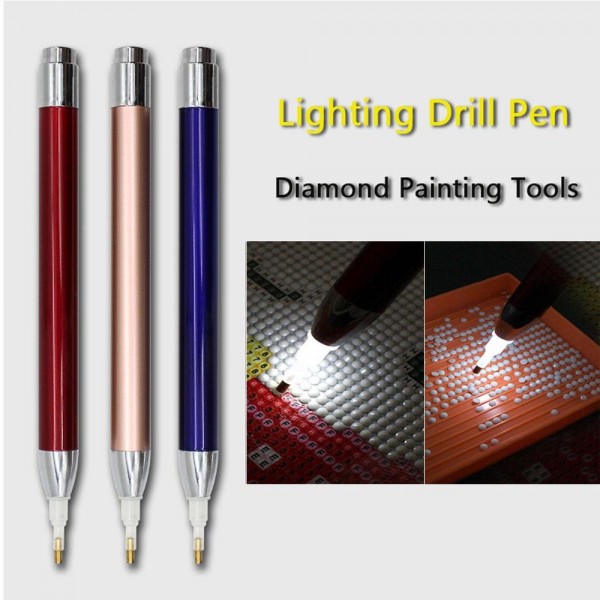 Round Lighting Diamond Painting Pen