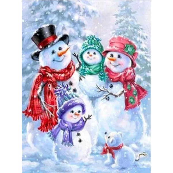 Snow Family - Christmas Diamond Painting