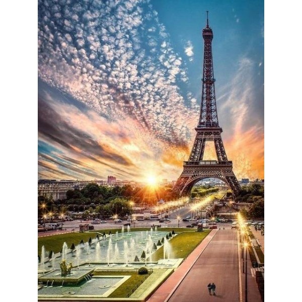 Alluring Sunset Eiffel Tower View