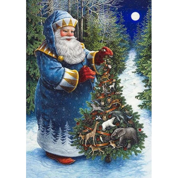 Santa's Christmas Tree Diamond Painting