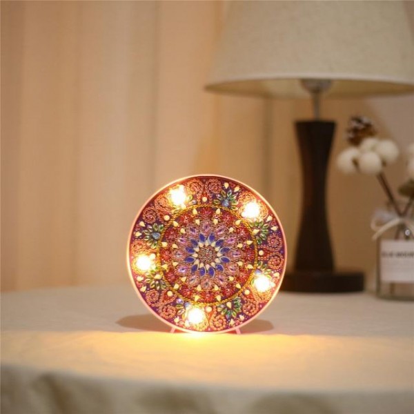 New Mandala Diamond Painting LED Lamp Light