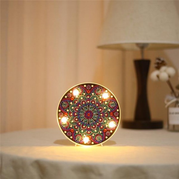 Mandala 5D Diamond Painting LED Lamp