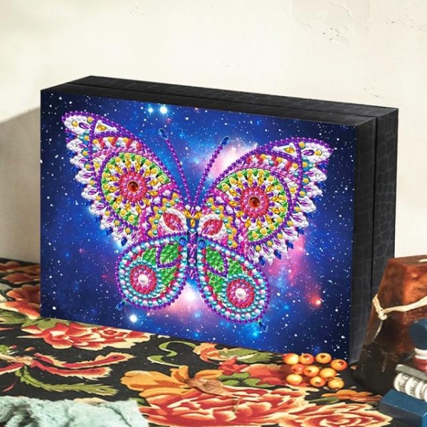 New Butterfly Special Shaped Diamond Painting Jewelry Box / Storage bo