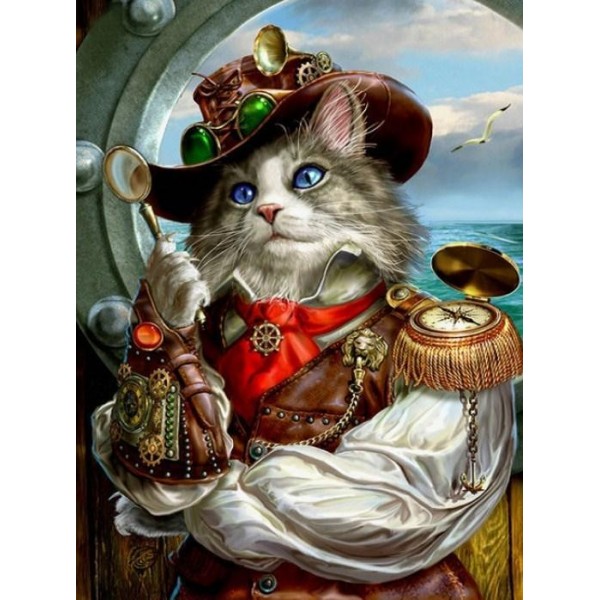 Captain Cat - Paint with Diamonds