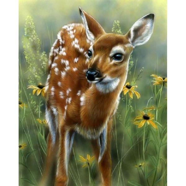 Adorable Baby Deer - Paint by Diamonds